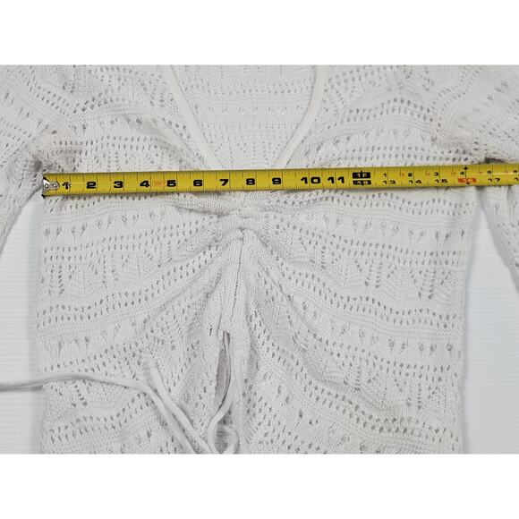 Willow & Root White Knit Womens Small Cardigan Lightweight Spring Summer 426281 - Picture 5 of 6